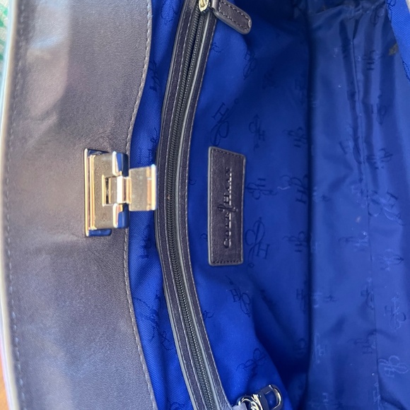 Cole Haan Leather Satchel Handbag with Handles and Shoulder Strap - Picture 11 of 14